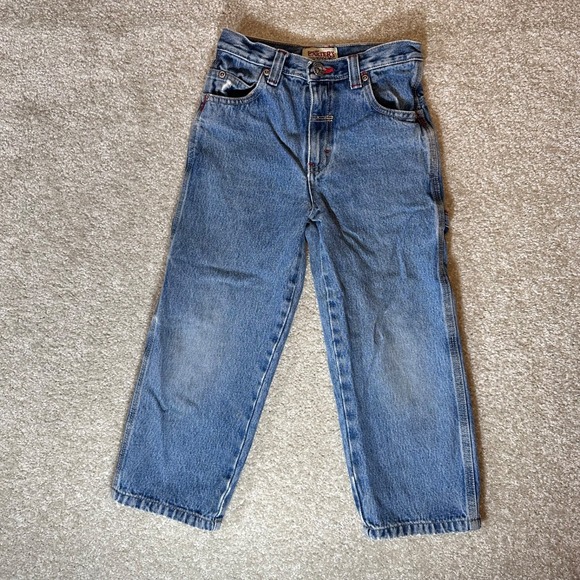Vtg Carters jeans boys size 5 denim medium wash straight elastic waist‎ - Picture 2 of 6